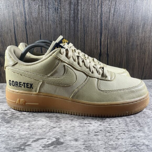Nike Air Force One Gore-Tex M9 Shoes Sneakers Tan Mint Condition - Picture 3 of 10